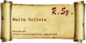 Reile Szilvia névjegykártya